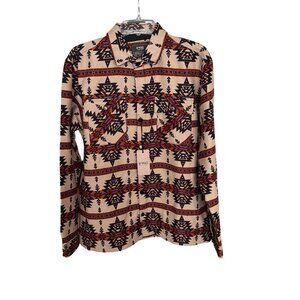 Nomad Aztec Print Long-Sleeve Shacket NWT